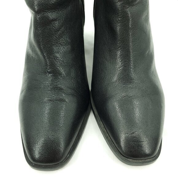 Vionic Lyssa Comfort Heeled Side Zip Ankle Boot 10 Black Leather - Picture 8 of 11